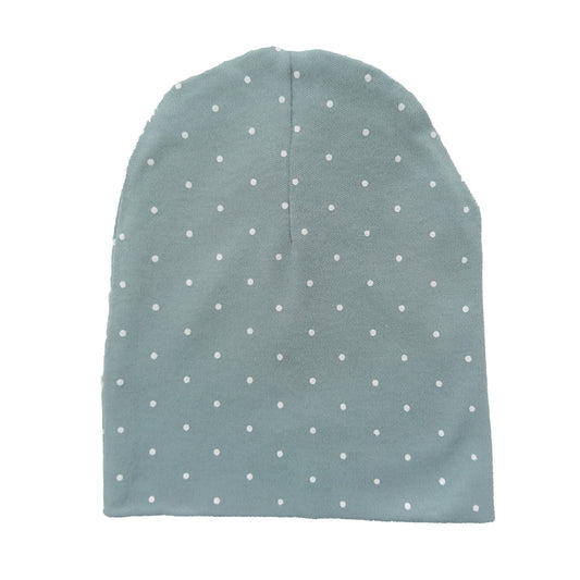 Organic Baby Hat - Sapphire Dotty - GOTS Certified