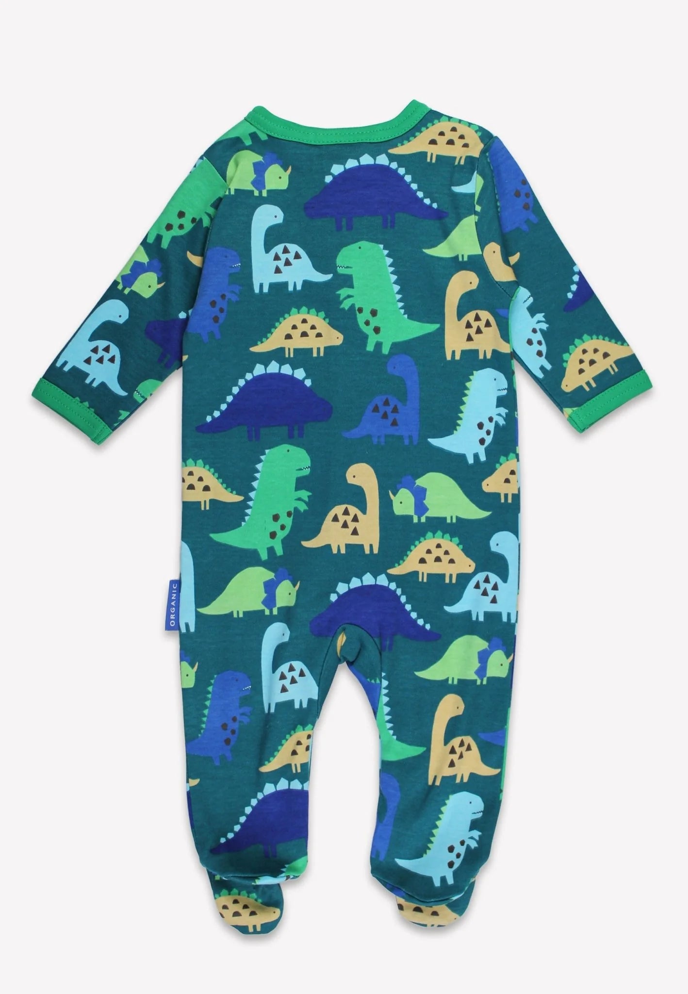 Organic Tonal Dinosaur Print Sleepsuit (0-3m 56cm)