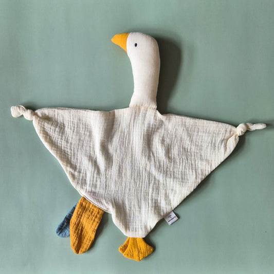 Soft Hydrophilic Cuddly Toy Goose – White