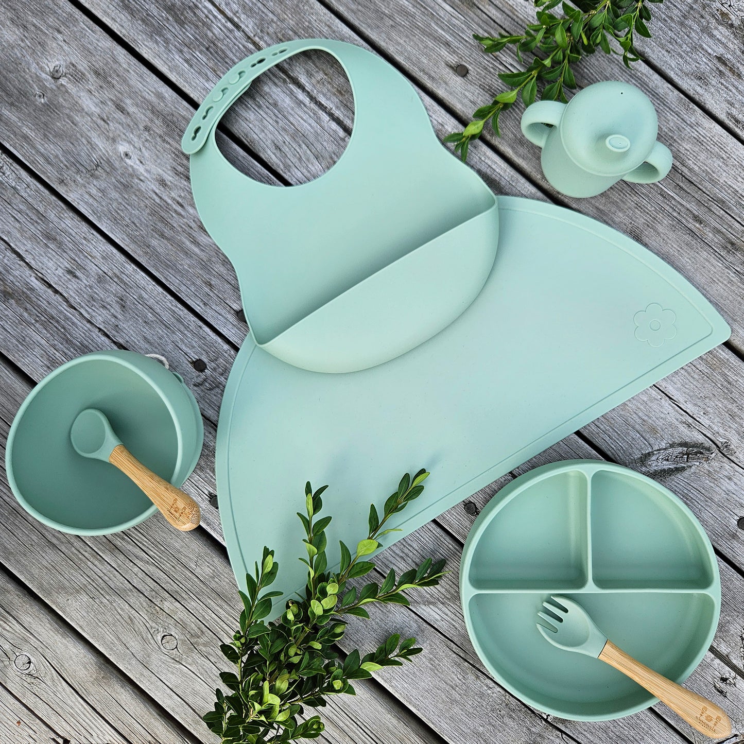 Sippy Cup Silicone 250 ml Cameo Green